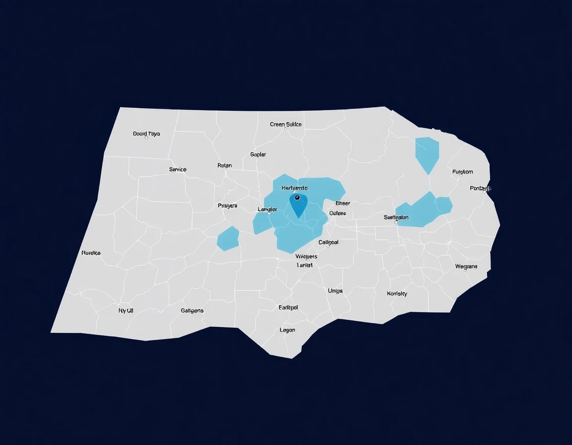 Water Damage Service Areas Map